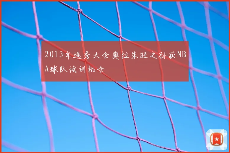 2013年选秀大会奥拉朱旺之孙获NBA球队试训机会